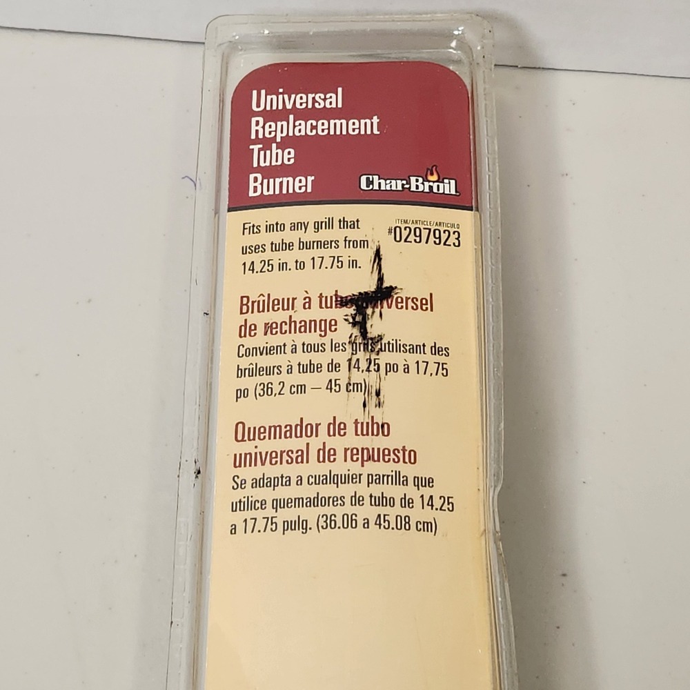 Char-Broil Universal Replacement Tube Burner Model 6231‎ Fits 14.25"-17.75" NEW